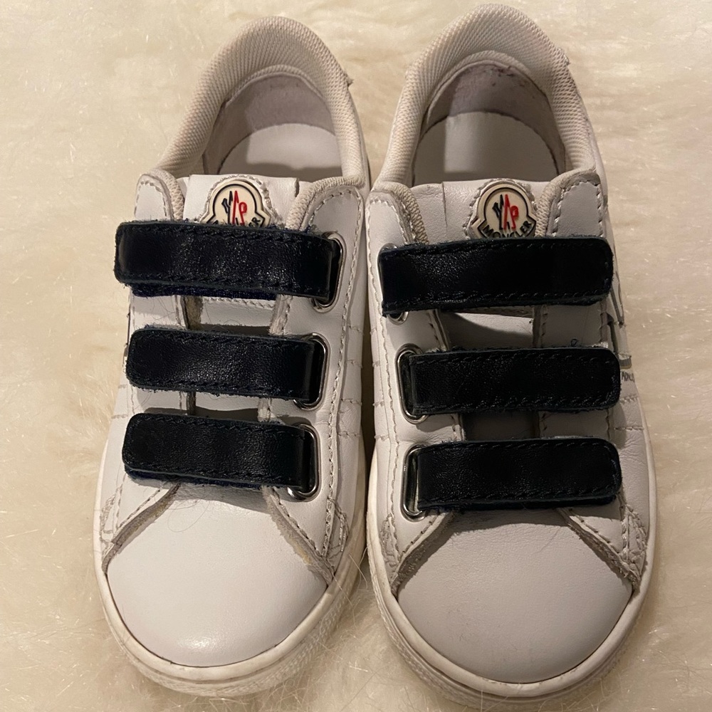 Authentic moncler sneakers size 28 equivalent to a us 11c fair used condition